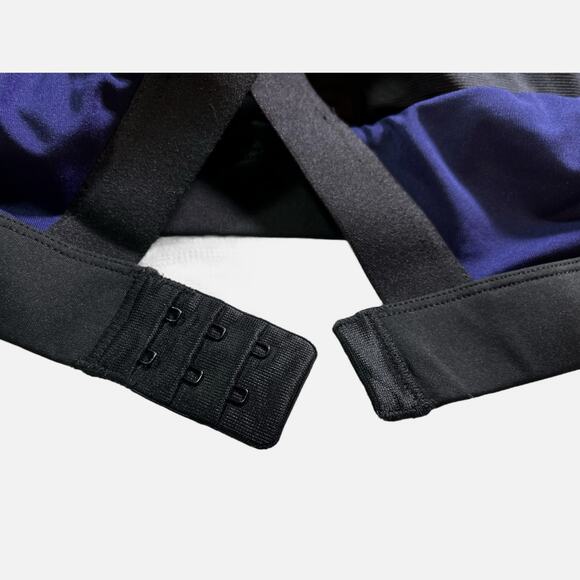Yvette Sports Bra 40 (D-F),High Impact Crossback, Padded | Midnight Blue NWT - Picture 8 of 14